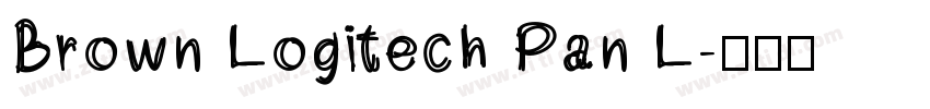 Brown Logitech Pan L字体转换